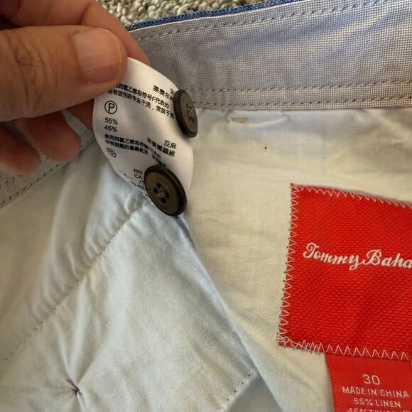 Tommy Bahama Men's Plaid Linen Blend Shorts Golf Size 30 - Picture 2 of 9